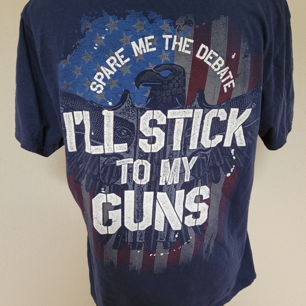 Buck Wear I'll stick to my Guns Tee Size large fits like a medium